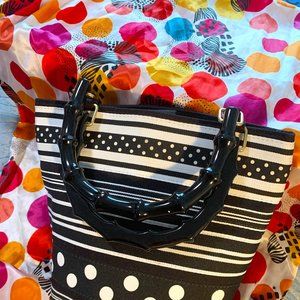 Black and White Cloth Tianni Bag